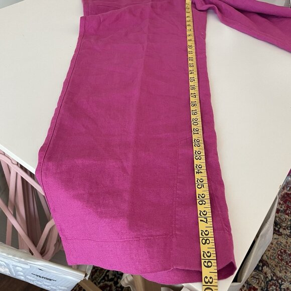 ATHLETA Retreat Linen Wide Leg Pant Size S Beachy Lagenlook Boho Travel Resort - Picture 6 of 11